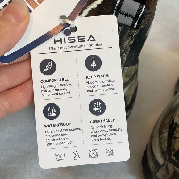 Hisea Men’s Camoflauge Ankle Boots Size 11 Rain/Garden/Farm - Picture 7 of 15